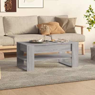 vidaXL Coffee Table Gray Sonoma 40.2 in.x21.7 in.x17.7 in. Engineered Wood