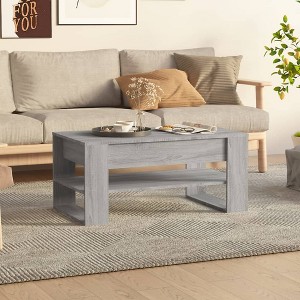 vidaXL Coffee Table Gray Sonoma 40.2 in.x21.7 in.x17.7 in. Engineered Wood - 1 of 4