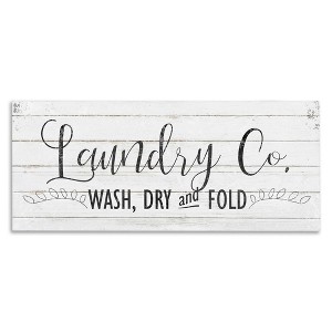 Stupell Industries Laundry Wash Dry & Fold, 24" x 10" - 1 of 4