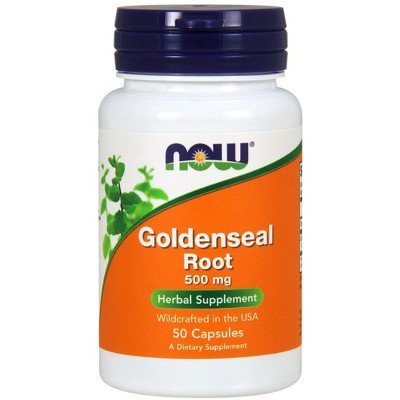 Goldenseal Root 500mg US Wildcrafted by Now Foods  -  50 Capsule