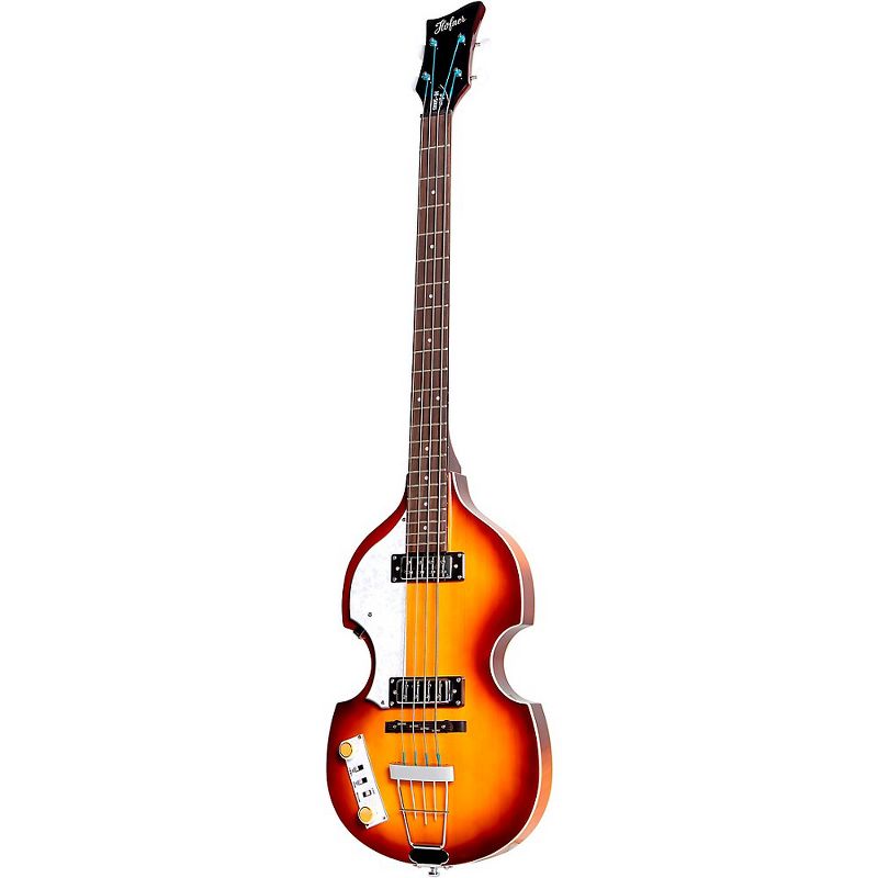 Hofner Ignition Series Left-Handed Short-Scale Violin Bass Sunburst, 3 of 7