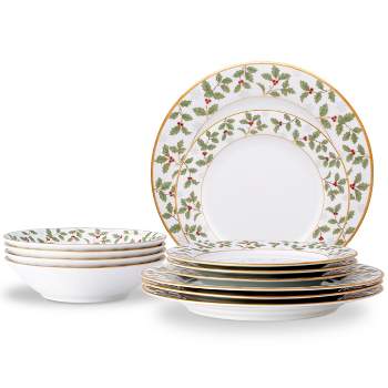 Noritake Holly and Berry Gold 12-Piece Set
