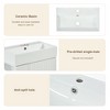Phiestina 21.6" White Bathroom Vanity with Left Side Storage, Single Ceramic Sink, Modern Combo Cabinet - 4 of 4