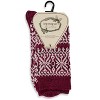Memoi Women's Traditional Cozy Snowflake Crew Socks - 4 of 4