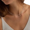Dainty Silver Plated Layered Necklace Set: Snake Twist, Rope, Herringbone & Satellite Chains for Women & Girls, Adjustable Gift - 2 of 4