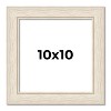 PosterPalooza | Square Weathered White Picture Frame - UV Acrylic, Foam Board Backing, Hanging Hardware - 2 of 4