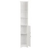 Karl Home One Door & Three Layers Bathroom Cabinet White - 3 of 4
