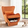 OUTSUPPLY 2-in-1 Pet Friendly Velvet Accent Chairs, Modern Accent Chair with Pet for Living Room & Office - 4 of 4