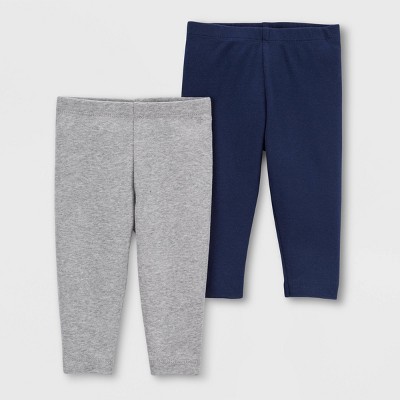 Carter's Just One You® Baby Boys' 2pk Pants - Gray/Navy Blue 6M