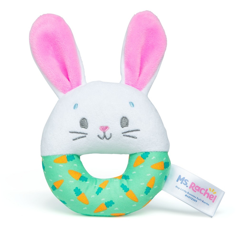 Ms. Rachel Hop Little Bunnies Soft Rattle
