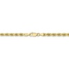 Black Bow Jewelry 4mm 10k Yellow Gold Diamond-Cut Solid Rope Chain Necklace - 4 of 4