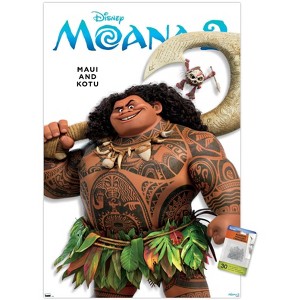 Trends International Disney Moana 2 - Maui and Kotu Feature Series Unframed Wall Poster Prints - 1 of 4