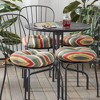Kensington Garden 4pc 15"x15" Outdoor Bistro Chair Cushions - 2 of 4
