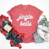 Simply Sage Market Women's Jingle Bells Bold Cursive Short Sleeve Garment Dyed Tee - 3 of 4