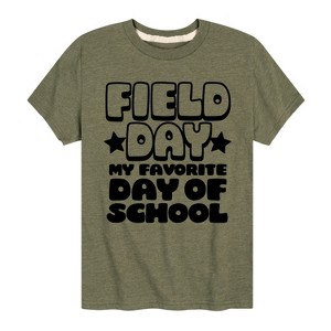Boys' - Instant Message - Field Day Favorite Day Of School Short Sleeve Graphic T-Shirt - 1 of 4