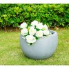 13" Kante Lightweight Outdoor Concrete Bowl Planter Slate Gray - Rosemead Home & Garden, Inc. - 4 of 4