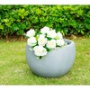 13" Kante Lightweight Outdoor Concrete Bowl Planter Slate Gray - Rosemead Home & Garden, Inc. - image 4 of 4