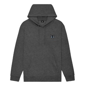 Dalix Butterfly Embroidery Relaxed Hoodie Soft Fleece Sweatshirt Drawcord Fit Lounge Womens - 1 of 4