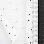 75 sq ft Gift Wrap Trio Black/White - Sugar Paper™ + Target