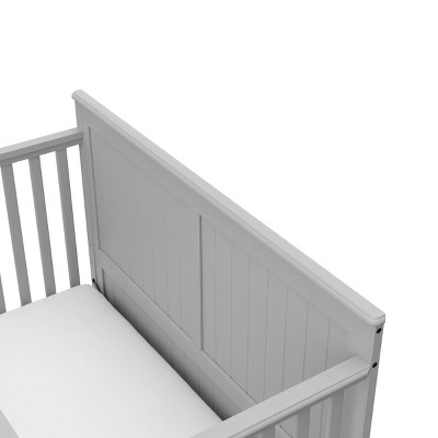 Pebble Gray 5-in-1 Convertible Crib with Storage Drawer
