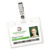 Avery Secure Top Clip-Style Badge Holders, Horizontal, 2 1/4 x 3 1/2, Clear, 50/Box - 2 of 3
