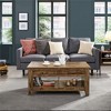Yaheetech Lift Top Coffee Table with Storage & 2 Open Shelves for Living Room, Reception Room, Office - 3 of 4