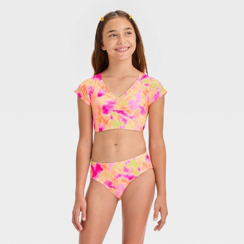 Girls' 'sunshine Sorbet' Tie-dye Bikini Set - Art Class™ : Target