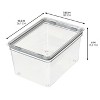 iDESIGN Large Tall Dry Goods Storage Bin The Fresh Collection Clear Bin: Plastic Kitchen Cabinet Organizer, 6" H, 11" D, 8" W - 3 of 4