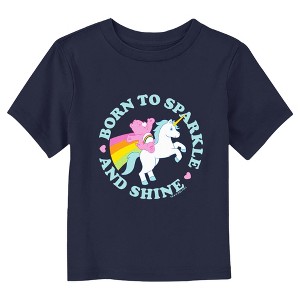 Care Bears Born to Sparkle and Shine Cheer Unicorn T-Shirt - 1 of 3