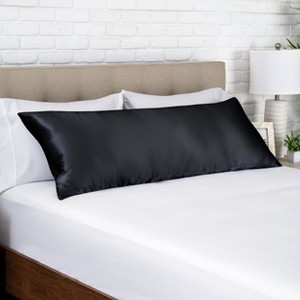 1 Pc 100% Mulberry Silk Pillowcase for Hair and Skin, 19 Momme Silk - Bare Home - 1 of 4