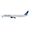 Boeing 767-400ER Commercial Aircraft "United Airlines" (N76064) White with Blue Tail 1/400 Die Cast Model Airplane by GeminiJets - 3 of 3