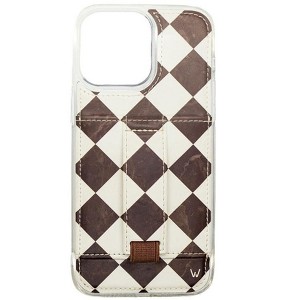 Walli Cases Brown Marble by Danielle Davis Phone Case with Wallet and Finger Strap - 1 of 4
