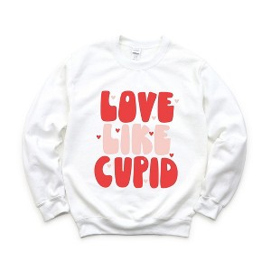 Simply Sage Market Women's Graphic Sweatshirt Love Like Cupid Bold - 1 of 4