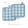 Annie Buffalo Check Blue Pot Holder Set of 2 8x8 - 3 of 3