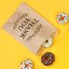 Big Dot of Happiness Rustic Leaves Thank You Kraft Brown Paper Treat Bags, Party Individual Greaseproof Paper Sandwich Cookie Bags - 25 Count - 3 of 4