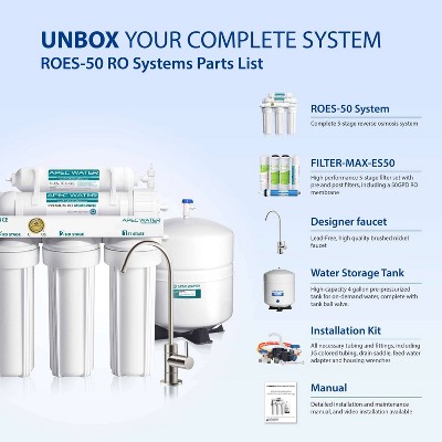 APEC 5-Stage White Reverse Osmosis Water Filtration System