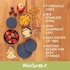 WeeSprout Stainless Steel Food Storage Containers, Leakproof Silicone Lids, BPA-Free - Set of 3 (4oz, 8 oz, 12 oz) - 2 of 4