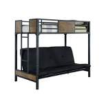 Twin Navii Kids' Bunk Bed Futon Black - HOMES: Inside + Out