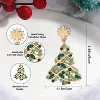 Festive Sparkle Earrings: Crystal Xmas Tree Dangles for Holiday Parties - 3 of 4
