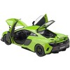 McLaren 675LT Napier Green with Black Wheels 1/18 Model Car by Autoart - 2 of 4