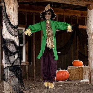 6 Ft. Light-Up Hanging Animated Scarecrow Halloween Decoration - 1 of 3