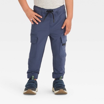 Old Navy Relaxed Cotton Slim Rib-Knit Waist Built-In Flex Pants for Boys,  Medium