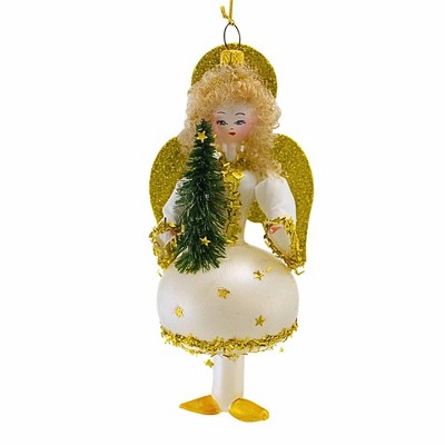 Italian Ornaments 6.0 Inch Christmas Pageant Angel Handmade Heirloom Tree Ornaments