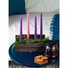 12 inch Taper Candles Set of 12 - Dripless and Smokeless Candle Unscented - Slow Burning Candle Sticks Are Perfect As Thanksgiving Taper Candles - 4 of 4