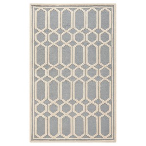Abigail Area Rug - Silver / Ivory ( 8
