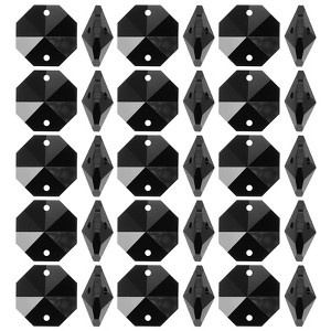 Unique Bargains Hanging Ornament DIY Craft Prisms 2 Holes Octagon Suncatchers 0.55" 100 Pcs - 1 of 4