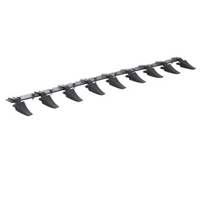 VEVOR Bucket Tooth Bar, 72'', Heavy Duty Tractor Bucket 9 Teeth Bar for Loader Tractor Skidsteer, 4560 lbs Load-Bearing Capacity, Black - 1 of 4