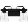 Quoizel Lighting Lydia 2 - Light Vanity in  Matte Black - 3 of 4