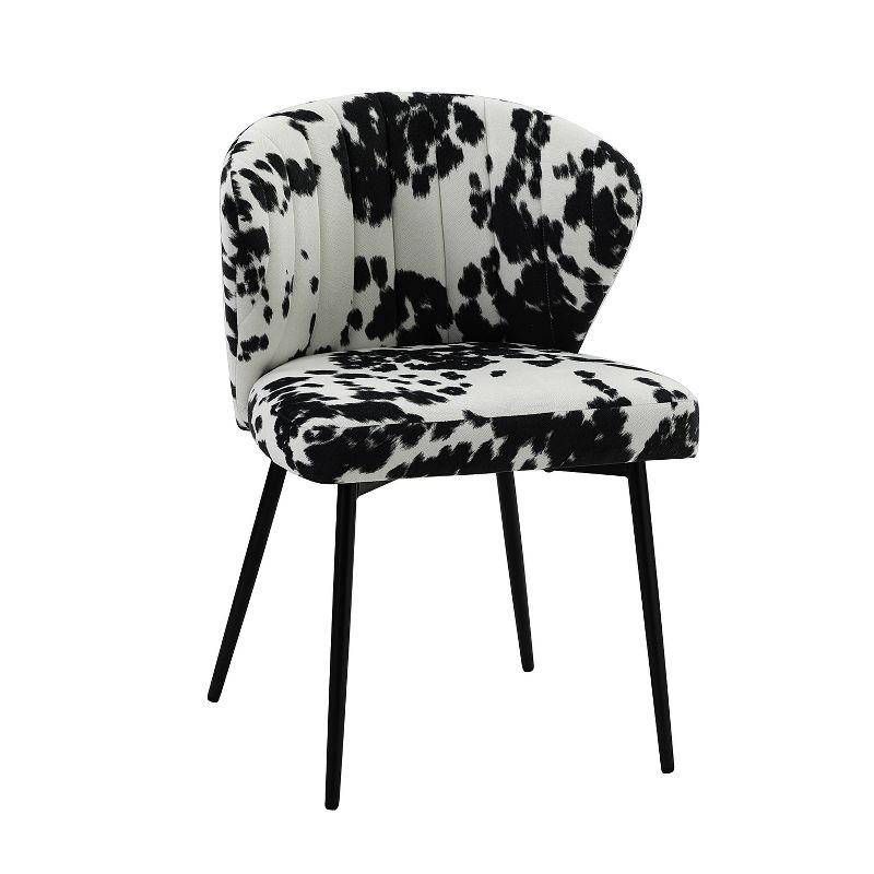 Bonatti Living Room Accent Side Chair with Animal Print | Karat Home, 1 of 11