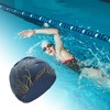 Unique Bargains Silicone Waterproof Lotus Print Swim Cap 1 Pc - 2 of 4